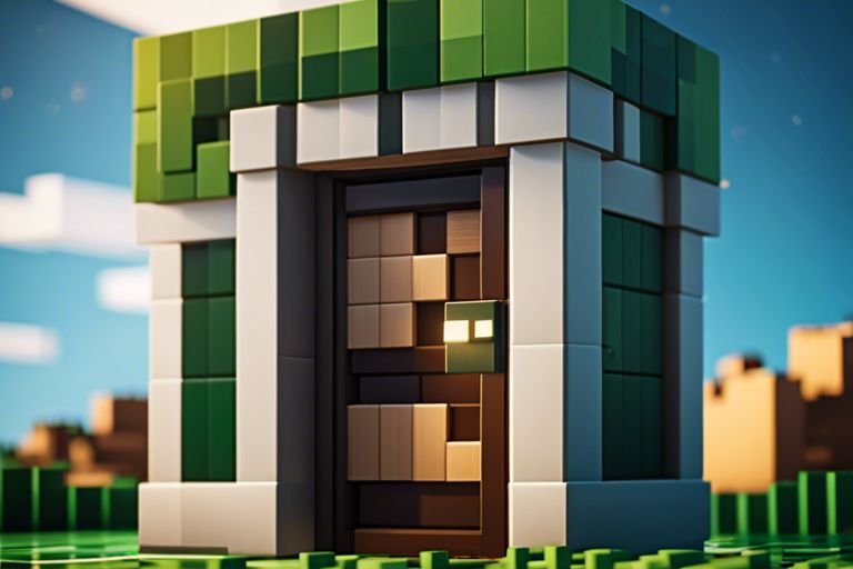 How to Make a Door in Minecraft PC - Crafting in the Game