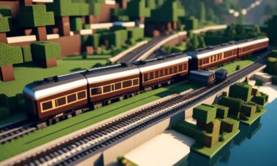 How to Make a Railroad in Minecraft - Building Transport Systems