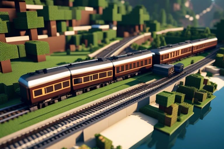 How to Make a Railroad in Minecraft - Building Transport Systems