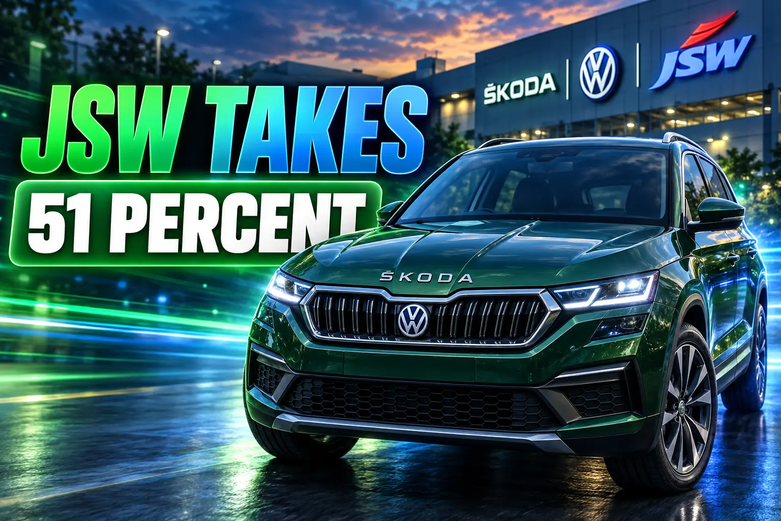 JSW takes 51 percent Skoda Volkswagen India MoU