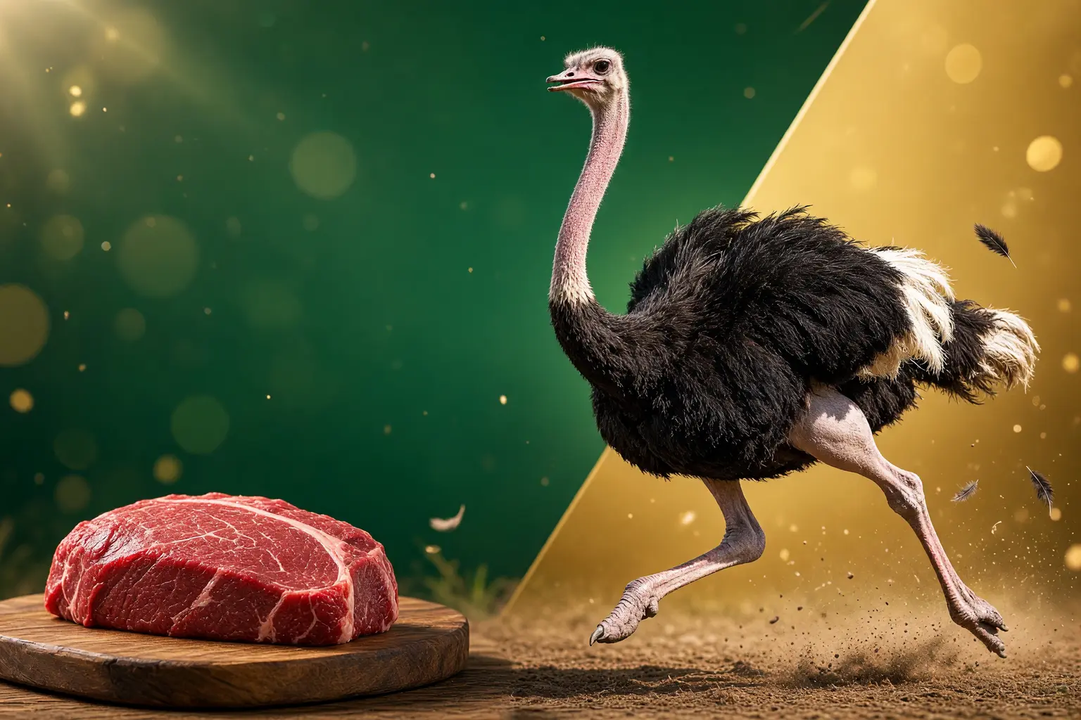 Kentucky ostrich farm alpha-gal beef substitute