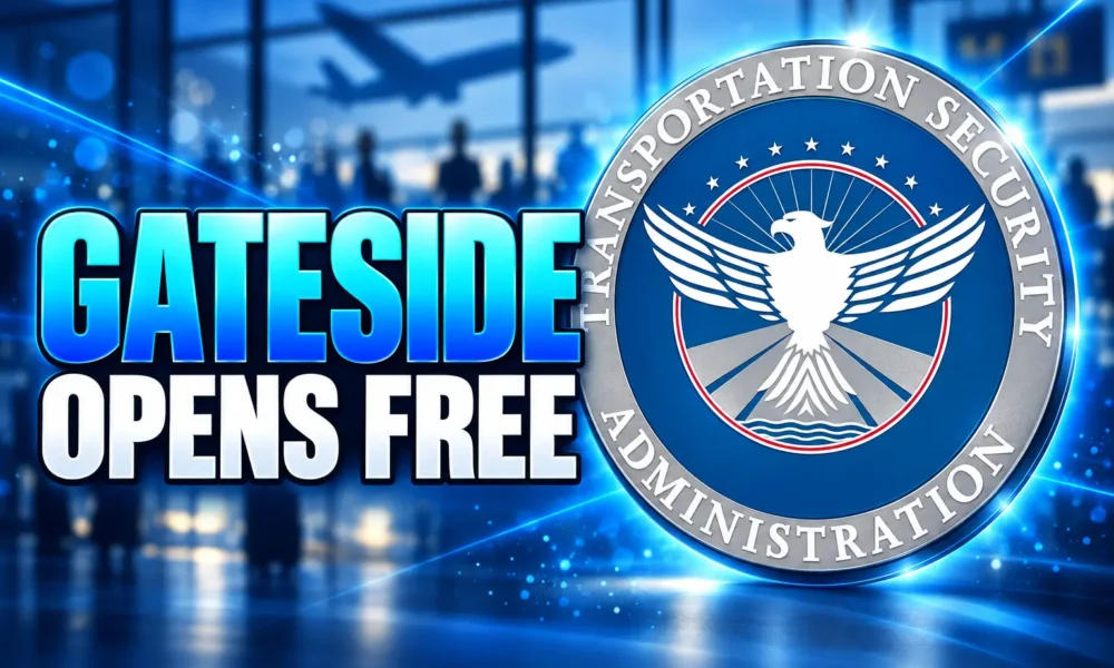 TSA Gateside PreCheck non-ticketed airport gate access